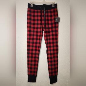NWT Eddie Bauer Stine Favorite Waffle Sleep Pant Red/Black Buffalo Check, Size S